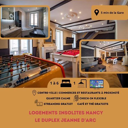 Duplex Jeanne D'Arc Billard Baby Logements Insolites Nancy Exterior foto